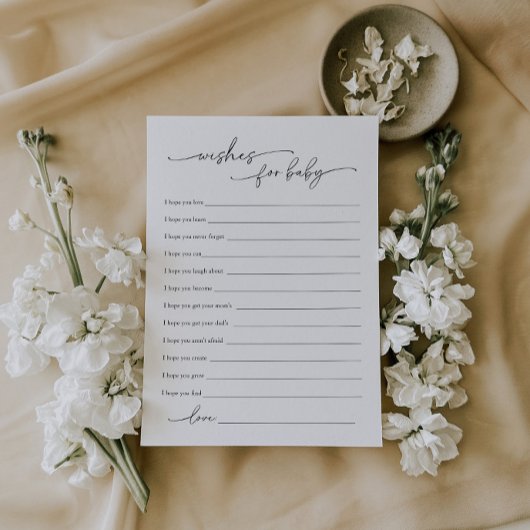 Moderne Minimal-Babydusche für Babykarten Einladung