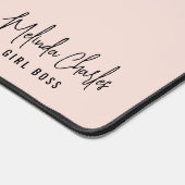 MODERNE MINIMAL-Bezeichnung Design Solid blush Pin Schreibtischunterlage (Ecke)