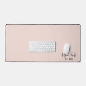 MODERNE MINIMAL-Bezeichnung Design Solid blush Pin Schreibtischunterlage (Tastatur & Maus)