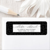 Moderne Minimal Black Leopard Print (Insitu)