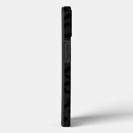 Moderne Minimal Black Leopard Print Case-Mate iPhone Hülle (Rückseite / Rechts)