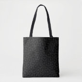 Moderne Minimal Black Leopard Print Tasche (Vorderseite)