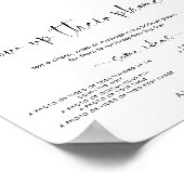 Moderne Minimal-Blow-up ihre Telefone Hochzeitszei Poster (Ecke)