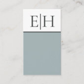 Moderne Minimal Blue White Geometric Business Card Visitenkarte (Vorderseite)