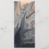 Moderne Minimal Bohemische künstlerische Abstrakte Menükarte (Rückseite)