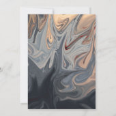 Moderne Minimal Bohemische künstlerische Abstrakte Save The Date (Rückseite)