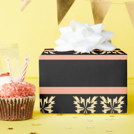 Moderne Minimal Bold Art Blätter Geschenkpapier