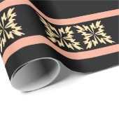 Moderne Minimal Bold Art Blätter Geschenkpapier (Rolleneckpunkt)