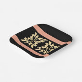 Moderne Minimal Bold Art Blätter Pappteller (Gewinkelt)