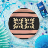 Moderne Minimal Bold Art Blätter Pappteller (Party)