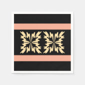 Moderne Minimal Bold Art Blätter Serviette (Vorderseite)