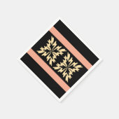 Moderne Minimal Bold Art Blätter Serviette (Ecke)