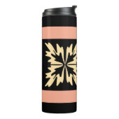 Moderne Minimal Bold Art Blätter Thermosbecher (Nach links gedreht)