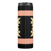 Moderne Minimal Bold Art Blätter Thermosbecher (Rückseite)