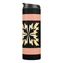 Moderne Minimal Bold Art Blätter Thermosbecher