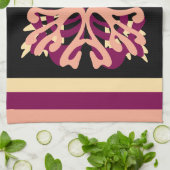 Moderne Minimal Bold Art Herzen Geschirrtuch (Gefaltet)