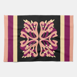 Moderne Minimal Bold Art Herzen Geschirrtuch