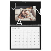 Moderne Minimal Bold Letters Family Foto Erinnerun Kalender (Jan 2026)