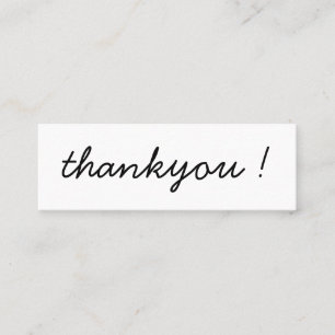 Moderne Minimal Business Thankyou Order Insert Telefonnummerkarte