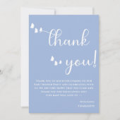 Moderne Minimal-Butterfly-Babydusche Dankeskarte (Vorderseite)