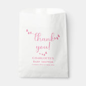 Moderne Minimal-Butterfly-Babydusche Geschenktütchen (Vorderseite)