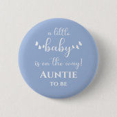 Moderne Minimal Butterfly-Kalligrafie Button (Vorderseite)