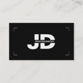 Moderne Minimal Camera Fotografy Brackets Visitenkarte (Vorderseite)