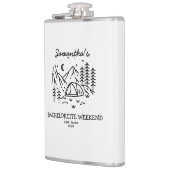 Moderne Minimal Camping Junggeselinnen-Abschied Na Flachmann (Links)