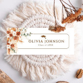 Moderne Minimal-Chic-Script-Abschluss-Calling Card Mini Visitenkarte