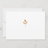 Moderne Minimal Cross Foto Taufe Dankeskarte (Rückseite)