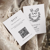 Moderne Minimal Doves & Script Wedding Online RSVP Karte
