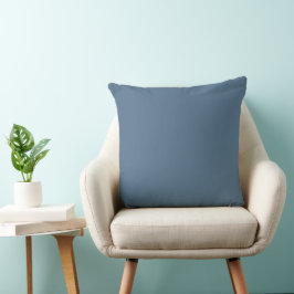 Moderne Minimal Dusty Blue Solid Color Kissen