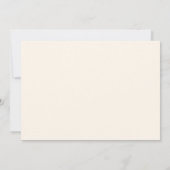 Moderne Minimal elegante Kupfer handschriftliche H Dankeskarte (Rückseite)