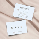 Moderne Minimal elegante Typografie Script Wedding RSVP Karte