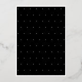 Moderne Minimal Fifty Script Geburtstag Folieneinladung (Rückseite)