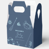 Moderne Minimal Fishing Kinderdusche Geschenkschachtel (Offen)