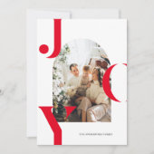 Moderne Minimal Foto Arch Joy Einladung (Vorderseite)