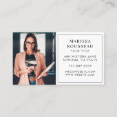 Moderne Minimal Foto Beruflich Business Card Visitenkarte (Vorderseite)
