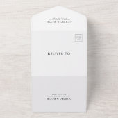 Moderne Minimal Foto Boho Arch Sparkle Hochzeit All In One Einladung (Außenbereich)