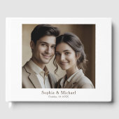 Moderne Minimal-Foto-Gästebuchvorlage Gästebuch (Vorderseite)