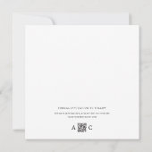 Moderne Minimal Foto Grid Collage Stilvoller Kalen Save The Date (Rückseite)