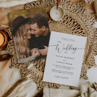 Moderne Minimal-Foto-Hochzeit