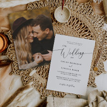 Moderne Minimal-Foto-Hochzeit