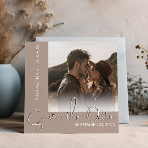 Moderne Minimal-Foto    Save The Date