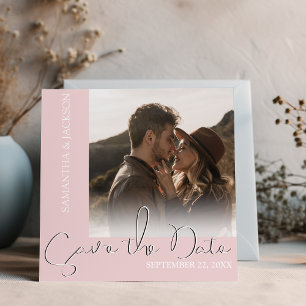 Moderne Minimal-Foto Termin vormerken Save The Date