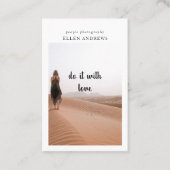 Moderne Minimal-Foto-Visitenkarte Visitenkarte (Vorderseite)