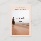 Moderne Minimal-Foto-Visitenkarte Visitenkarte (Vorderseite)