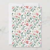 Moderne Minimal Foto Weihnachtsschrift Feiertagskarte (Rückseite)