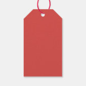 Moderne Minimal Foto Weihnachtsschrift Geschenkanhänger (Rückseite)