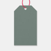 Moderne Minimal Foto Weihnachtsschrift Geschenkanhänger (Rückseite)